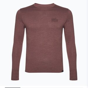 PATAGONIA MEN’S L/S CAP COOL DAILY GRAPHIC SHIRT STRATOSPHERE DULSE MAUVE - M